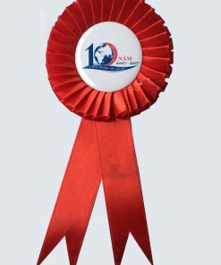 Hoa cài áo đại biểu – Mã số 02 màu đỏ