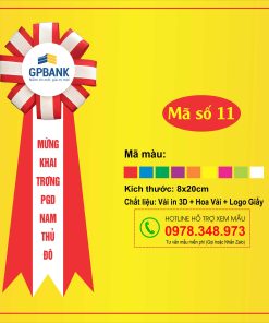 Hoa cài áo Đại Biểu Mã Số 11