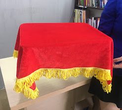 Combo Bộ khăn phủ khay trao thưởng - khăn phủ mâm trao giải