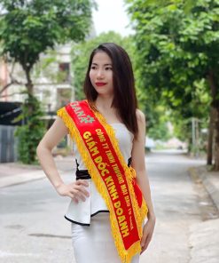 Băng đeo chéo - Băng đeo Hoa Hậu - Sash hoa hậu - Băng đeo cho PG