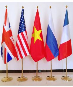 Cột cờ inox văn phòng tùy chỉnh kích thước 3m ( Loại Cao Cấp )