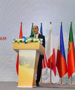 Cho Thuê cột cờ Văn Phòng Chân Innox bao gồm lá Cờ