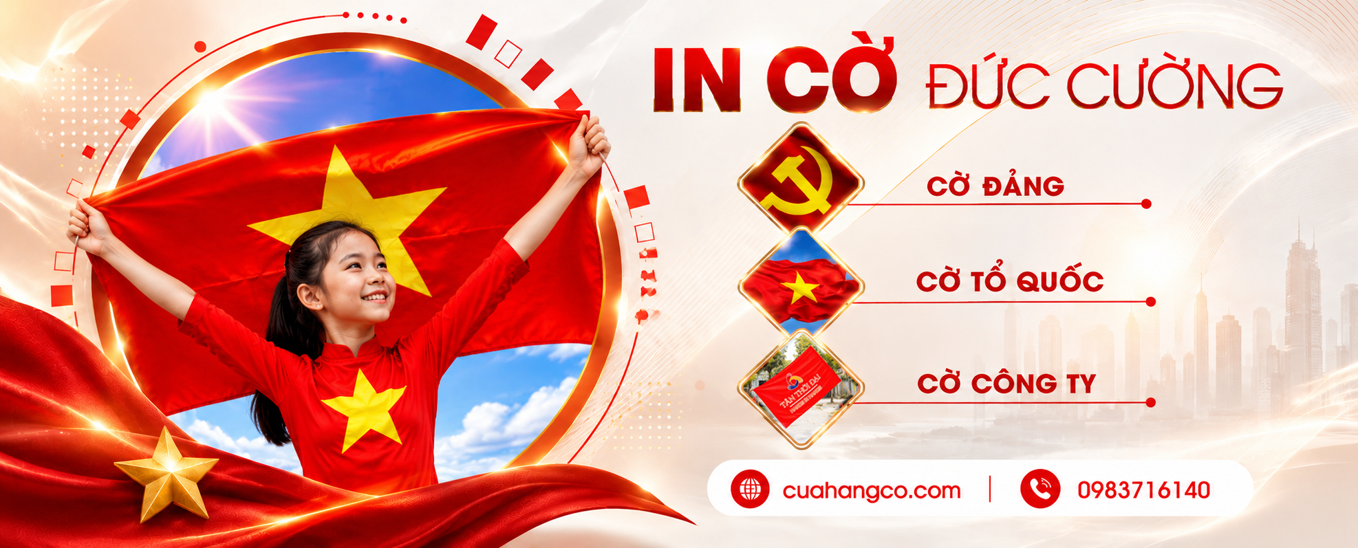 In Cờ Đức Cường; Cờ Đức Cường; Cửa hàng cờ Đức Cường; Xưởng in cờ Đức Cường; Công ty in cờ Đức Cường; Sản xuất cờ Đức Cường; In cờ; In cờ theo yêu cầu; In cờ giá rẻ; In cờ nhanh; Xưởng sản xuất cờ; Xưởng in cờ; Làm cờ theo yêu cầu; Đặt in cờ; Công ty sản xuất cờ; Cờ công ty; Cờ doanh nghiệp; In cờ logo; In cờ logo công ty; Cờ thương hiệu; Cờ nhận diện thương hiệu; Cờ quảng cáo doanh nghiệp; Cờ tập đoàn; Cờ văn phòng; Cờ sự kiện; Cờ khai trương; Cờ khánh thành; Cờ động thổ; Cờ hội nghị; Cờ hội thảo; Cờ đại hội; Cờ hội chợ; Cờ triển lãm; Cờ roadshow; Cờ quảng cáo; Cờ phướn; In cờ phướn; Cờ phướn quảng cáo; Cờ phướn dọc; Cờ phướn treo đường; Cờ phướn sự kiện; Cờ phướn khai trương; Cờ phướn tuyên truyền; Cờ cánh buồm; In cờ cánh buồm; Cờ feather flag; Cờ beach flag; Cờ giọt lệ; Cờ giọt nước; Cờ quảng cáo ngoài trời; Cờ sự kiện ngoài trời; Cờ để bàn; Cờ để bàn công ty; Cờ để bàn hội nghị; Cờ để bàn các nước; Cờ để bàn cao cấp; Bộ cờ để bàn; Cờ văn phòng để bàn; Cờ ngoại giao; Quốc kỳ Việt Nam; Cờ Việt Nam; Cờ Tổ quốc; Cờ Đảng; Cờ các nước; Cờ quốc tế; Cờ quốc gia; Bộ cờ các nước; Cờ ngoại giao quốc tế; Cột cờ inox; Cột cờ văn phòng; Cột cờ để bàn; Bộ cột cờ văn phòng; Chân đế cột cờ; Cột cờ hội nghị; Cột cờ công ty; Giá cột cờ inox; In cờ Hà Nội; Xưởng in cờ Hà Nội; Làm cờ Hà Nội; Sản xuất cờ Hà Nội; In cờ Nam Từ Liêm; In cờ miền Bắc; In cờ toàn quốc; In cờ giao nhanh; In cờ lấy ngay; In cờ uy tín; Báo giá in cờ; Đặt làm cờ nhanh; Mua cờ công ty; In cờ số lượng lớn; Sản xuất cờ giá tốt; In cờ quảng cáo; In cờ hội nghị; In cờ sự kiện; In cờ doanh nghiệp; In cờ ngoài trời; In cờ chất lượng cao; Xưởng cờ chuyên nghiệp; Nhà sản xuất cờ; Đơn vị in cờ uy tín; Thiết kế cờ theo yêu cầu; Gia công cờ; May cờ theo yêu cầu; In cờ kỹ thuật số; In cờ khổ lớn; Cờ cao cấp; Cờ satin; Cờ lụa bóng; Cờ sự kiện cao cấp; Cờ thương hiệu cao cấp; Cờ quảng bá thương hiệu; Cờ nhận diện doanh nghiệp; Cờ truyền thông sự kiện; Cờ trang trí sự kiện; Cờ lễ hội; Cờ cổ động; Cờ thể thao; Cờ cổ vũ; Băng rôn cờ phướn; In cờ quảng cáo ngoài trời; In quốc kỳ; In cờ công ty số lượng lớn; In cờ doanh nghiệp giá rẻ; Xưởng may cờ Hà Nội; Cửa hàng bán cờ Hà Nội; Cuahangco.com